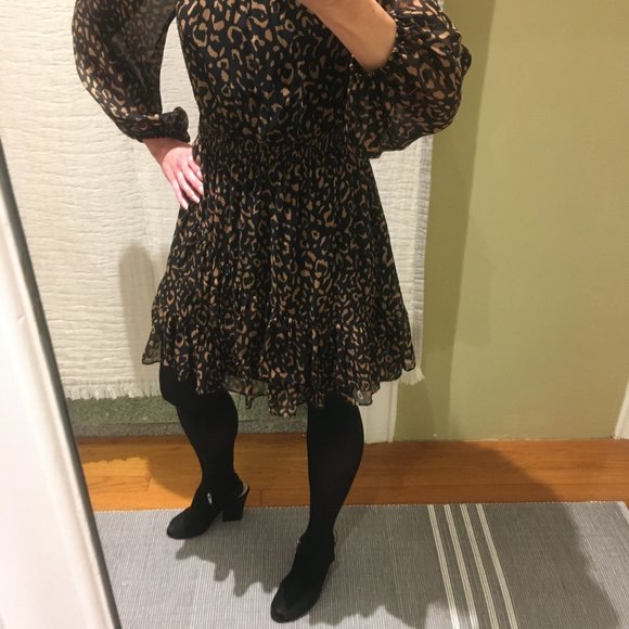 Fate abstract print ruffle dress - Picture 8 of 8